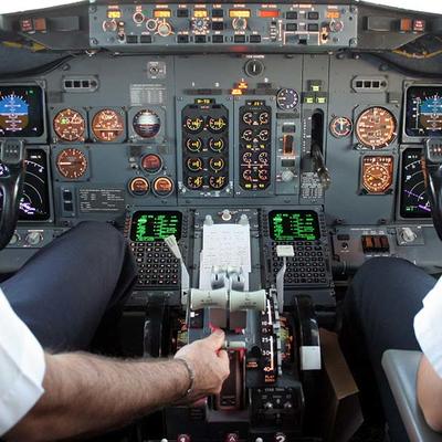 Airliner cockpit