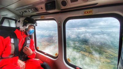 Helicopter interior 