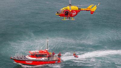 Boat and helicopter