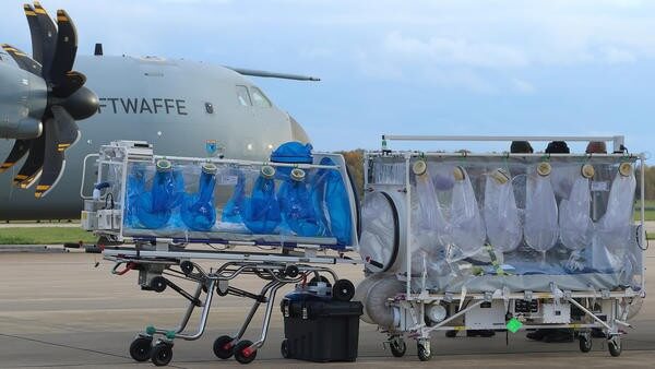 Medical equipment going on plane