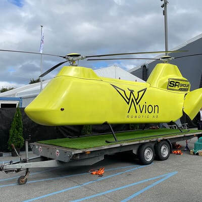 Yellow avion robotic aircraft