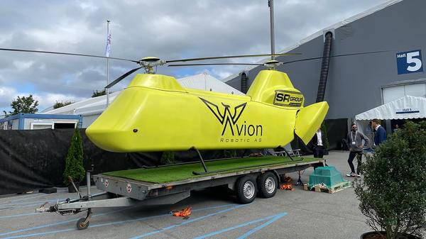 Yellow avion robotic aircraft