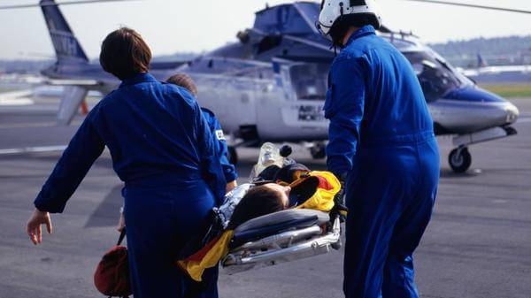 helicopter air medical crew patient transfer