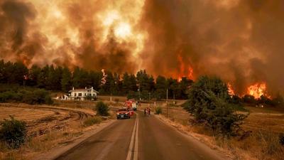 greece wildfires