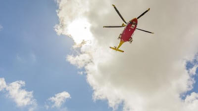 helicopter cloud flying