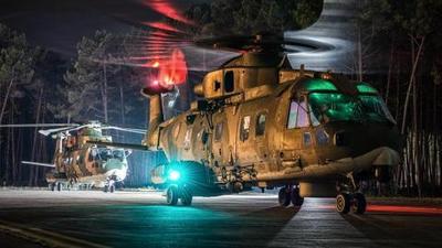 Helicopters at night