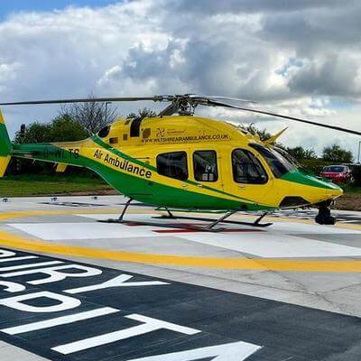 Helipad technology installed at Salisbury District Hospital, UK