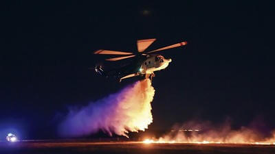 nighttime firefighting