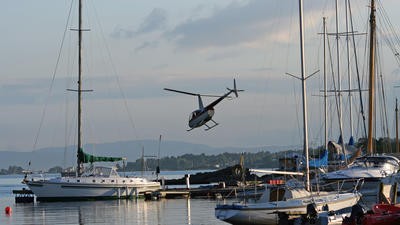 Oslo helicopter coast