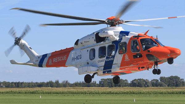 Coast guard helicopter