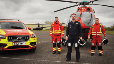 Wales Air Ambulance crew photo